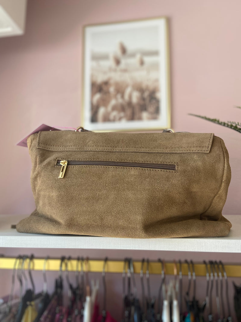 Borsa pelle frange
