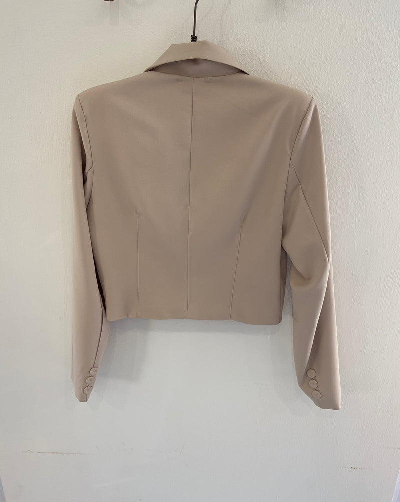 Giacca cropped Poisette