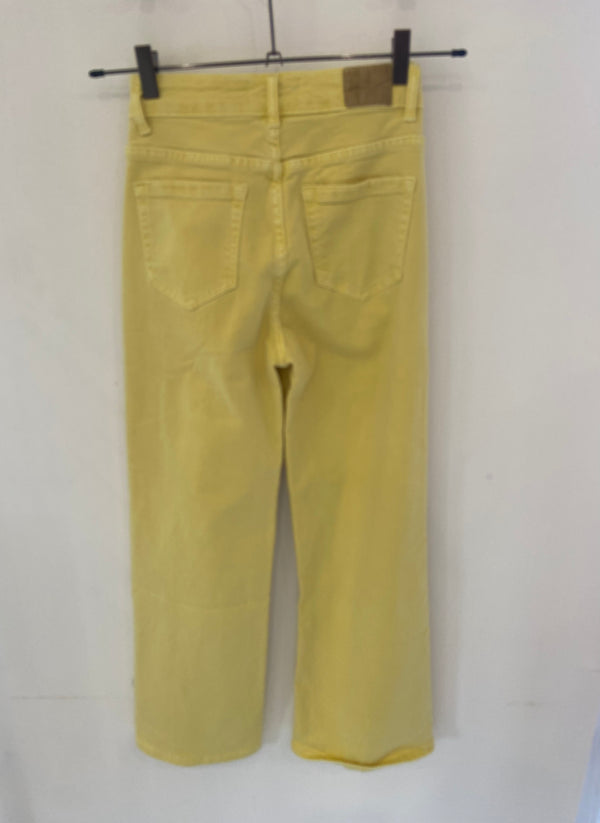 Jeans palazzo giallo Poisette