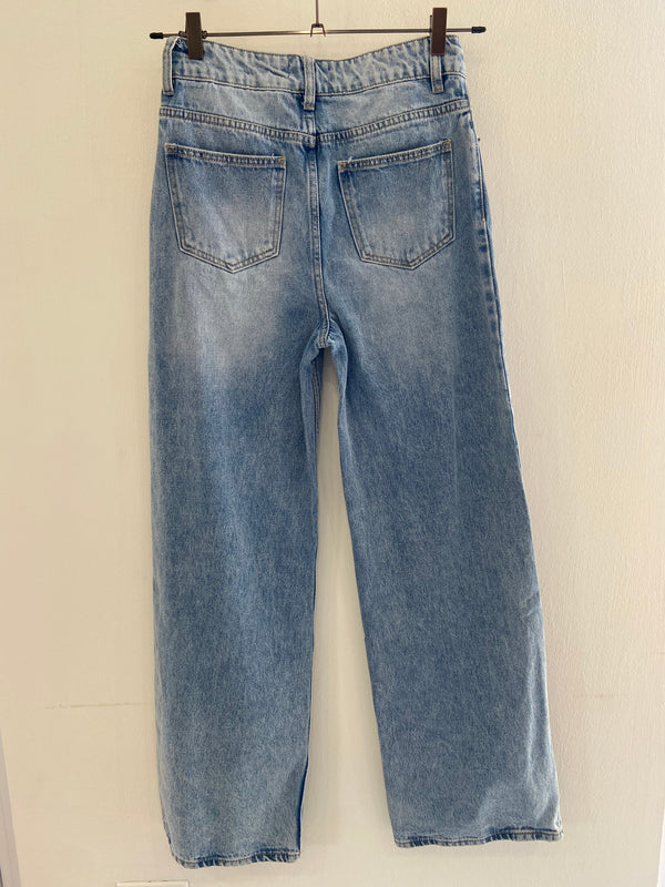 Jeans a palazzo vita alta Poisette
