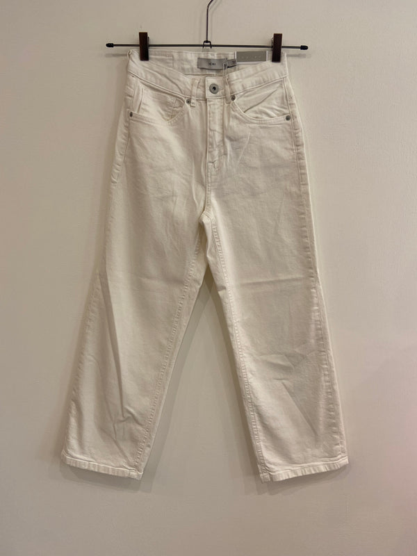Jeans wide leg bianco ICHI