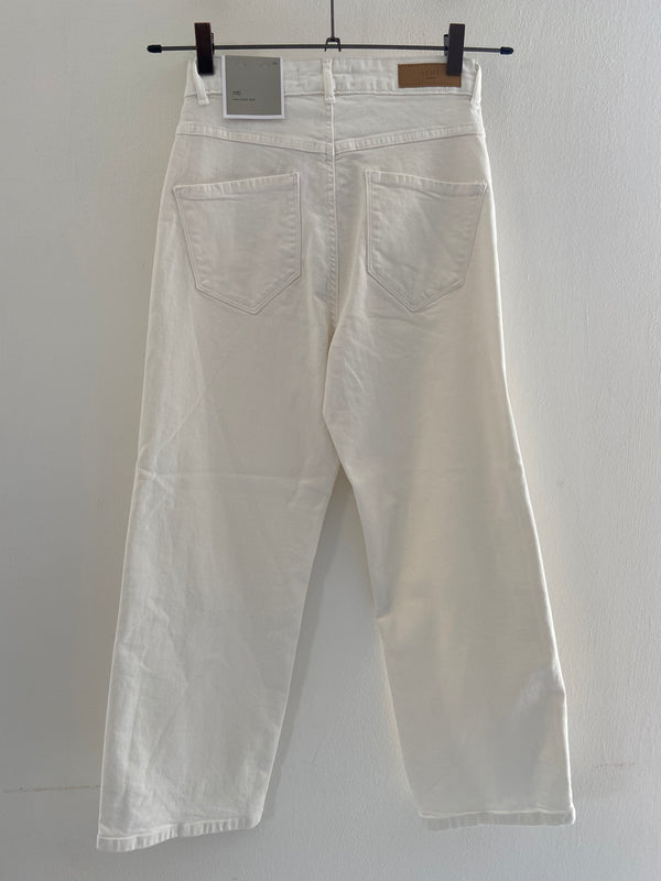 Jeans wide leg bianco ICHI