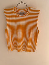 T-shirt riga spallina imbottita ICHI