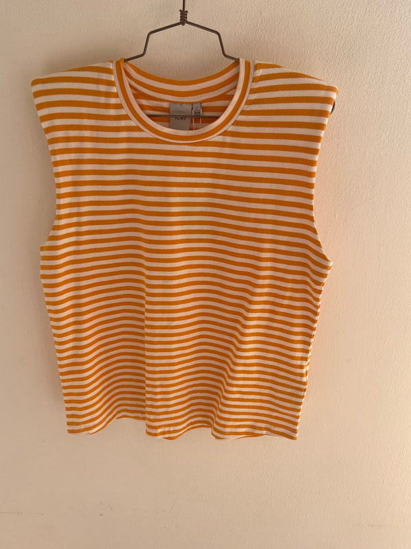 T-shirt riga spallina imbottita ICHI