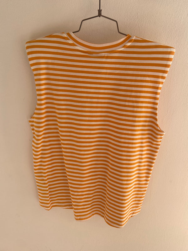 T-shirt riga spallina imbottita ICHI