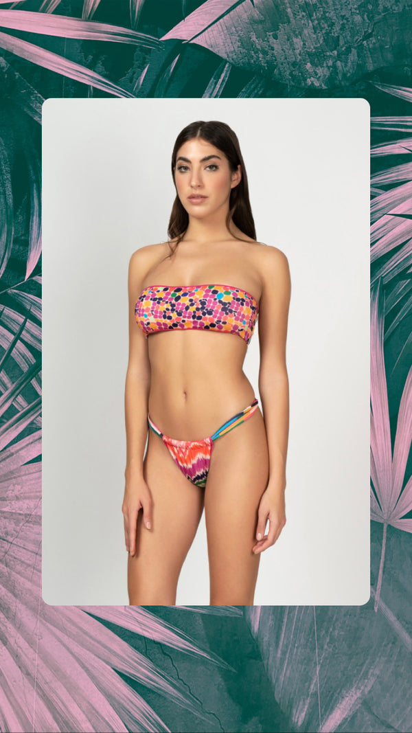 Bikini fascia fantasia arcobaleno MEFUI