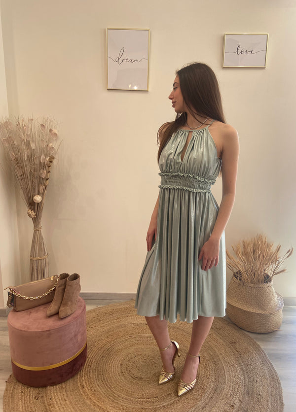 Abito lurex White wise