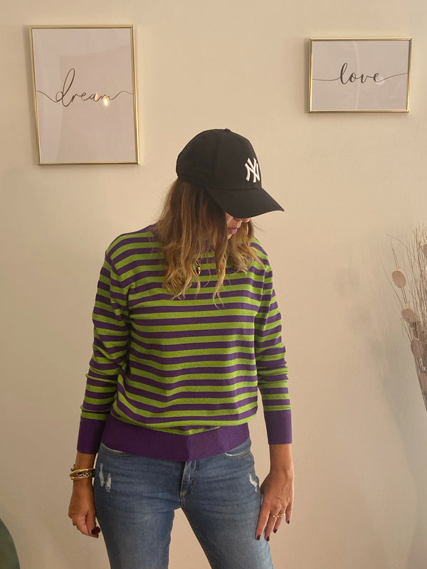 Maglia riga lurex Poisette