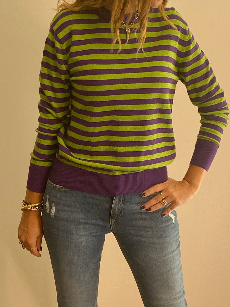 Maglia riga lurex Poisette