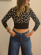 Jeans sfrangiato largo Poisette